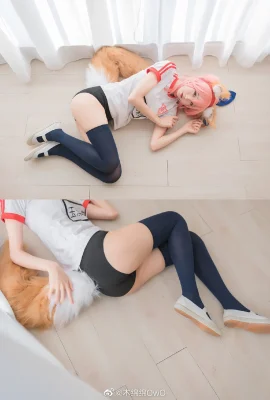 Setelan senam FGO Tamamo-mae@木面面OwO (8 foto)