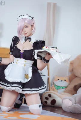 Fate/Grand Order Mash Kyrielite Maid@马花马花香(9 foto)