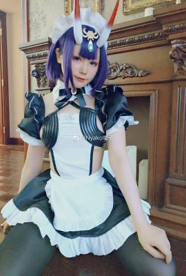 Fate/Grand Order Shuten Douya Maid Fan @Nyako Miaozi (8 foto)