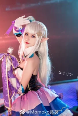 Cosplay Penyanyi Idola Emilia “Re:Zero Memulai Kehidupan di Dunia Lain”[CN: Momoko Aoi](12 foto)