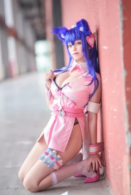 Perawat penggemar League of Legends Ahri @米瓜猫秋 (9 foto)