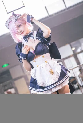 FGO Mash Kirilet Fan Maid @小鱼鱼 (Foto: @leaderShadow) (Karnaval Animasi dan Game Firefly) (9 foto)