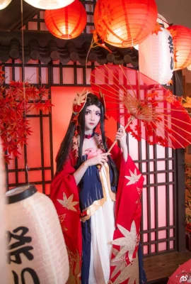 Gadis Hantu Onmyoji Merah Meninggalkan Malam Yang Dalam Fengwu @白青xh (9 foto)