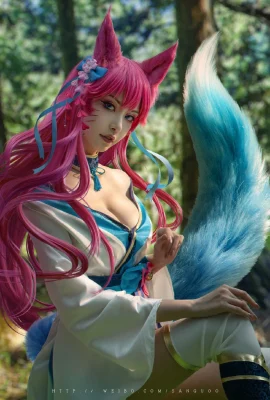 League of Legends Ahri Soul Lotus Skin @沧恁桧静(10 foto)