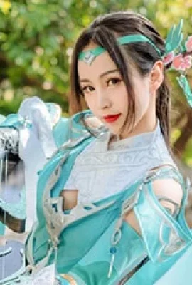 Fotografi kostum COSPLAY Jian Wang 3 Snow River Qin Niang