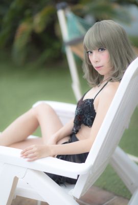 (Saki Miyamoto) (SummerCinderella) Wanita berkulit putih bergaya selatan