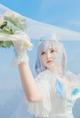 (Elegan dan lembut) Pernikahan saudari kerajaan VOCALOID COS Luo Tianyi