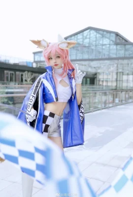 FGO Tamamo Mae Racing ver. @万万不 tikungan (8 foto)