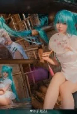 Cheongsam Hatsune Miku Shaohua @子记ZJ (9 foto)