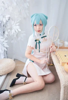 Cheongsam Hatsune Miku “Shaohua” @Xuance suka makan wortel (9 foto)