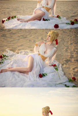 Baju tidur Fate/Grand Order Nero Claudius@大丽子是不皇女(8 foto)