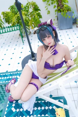 Baju Renang Azur Lane Cheshire@千夜夜(9 foto)