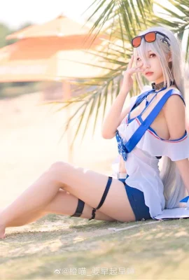 Cosplay Baju Renang Skadi “Arknights”[CN: Orange Meow_Bangun pagi dan tidur lebih awal](10 foto)