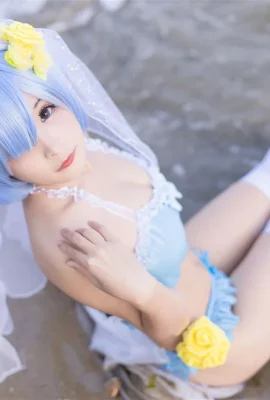 Cosplay Baju Renang Rem “Re:Zero Memulai Kehidupan di Dunia Lain”[CN:九九八XY](9 foto)