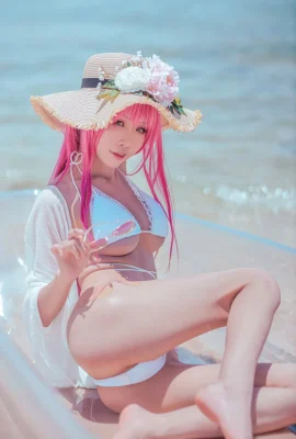 Bikini putih “Azur Lane-Sukov” Shui Miao Aqua tidak dapat diambil (35 Foto)