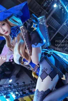 Genshin Lisa@一RanNa (Fotografi: @小坂君ww) (Animasi Kunang-kunang dan Karnaval Game) (9 foto)