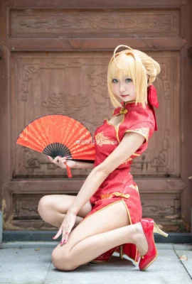 Fate/Grand Order Nero Claudius cheongsam@Nasubi Terong Hijau (9 foto)