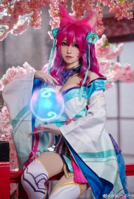 League of Legends Ahri Soul Lotus@Soul Sound_Satu Bunga dan Satu Pedang (9 foto)