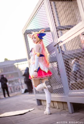 League of Legends Ahri Star Guardian@北宫瑶_akan menggunakan Zoe Carry (CP27) (9 foto)