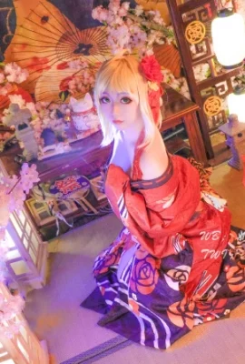 FGO Nero Claudius Kimono@Milk Tea Grup Mie Instan-Eclipse Garden (9 foto)