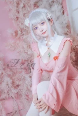 Re:ZERO -Memulai Kehidupan di Dunia LainEmilia·Pink??? @神本无尾_Aria (9 foto)