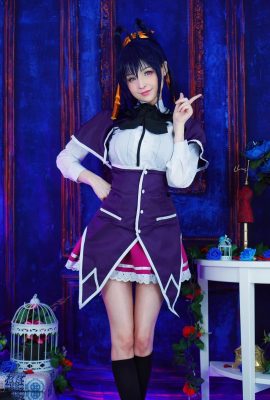 Hidori Rose – Cosplay seragam bikini iblis hitam Akeno Himejima