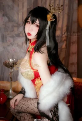 Azur Lane Big Phoenix Gelatik Cheongsam @Taozhijiujiu (9 foto)