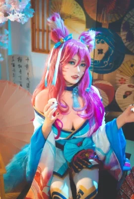 League of Legends Ahri Soul Lotus Skin @真 ZhuNaiyu (9 foto)