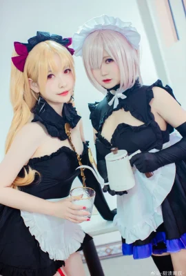 Fate/GrandOrder Doujin Maid ver. Ereshkigal: @-asap acar manis-, Mash Kirilet: @radar kurcaci beku cepat (9 foto)