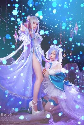 Miyana Mia & Gaun Kristal Persik Ungu