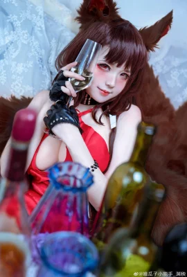 “Azur Lane” Akagi Zhu Juan Yu Hui COS[CN: Little Melon Eater_Yuan Yang](9 foto)