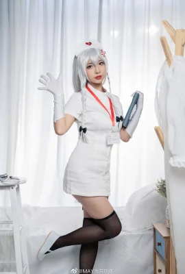 Azur Lane Hermione “Malaikat Putih Lembut” @MAY Terjebak dalam Kemiskinan (10 foto)