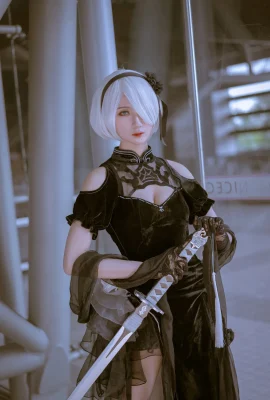 NieR: Automata 2B @Yiziki-Yi Yuezi (Fotografi: @久久vacation) (9 foto)