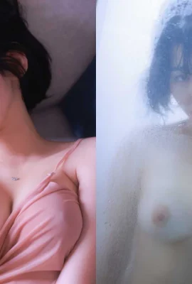 Gadis cantik berambut pendek mandi di kamar mandi di rumah dengan “payudara menempel di kaca” dan payudaranya yang putih, lembut dan indah berdenyut-denyut (11 Foto)