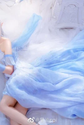 Emilia EMT dari awal Gaun kristal Emilia cos cn Si Liang poi (9 foto)
