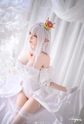 Super Mario Mononoke cos Putri Pesona Sutra Putih cn Qing Qingzi Ak (12 foto)