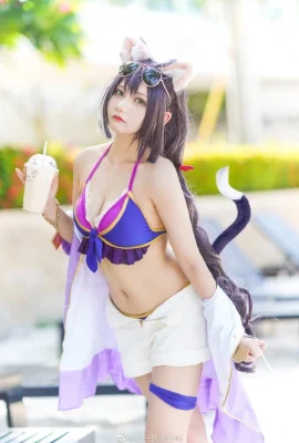 Baju renang Princess Connect Kailu kucing hitam air karena cn adalah beruang (15 foto)