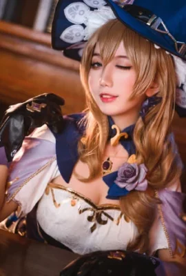 Genshin Impact Lisa cos penyihir intelektual cn kehilangan humanoid QUQ (9 foto)