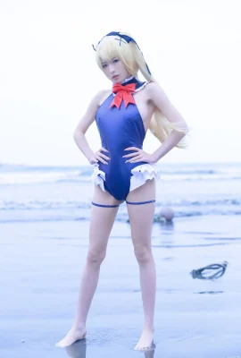 Yuno Shimizu – Baju Renang Mary Rose Biru