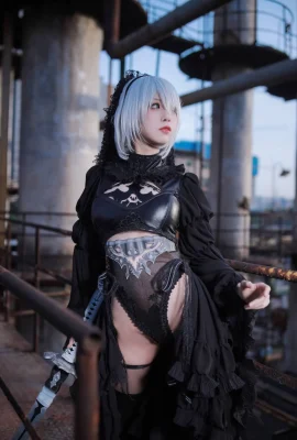 (Suisin Aqua) 2B Versi Gelap NieR_Automata NieR Automata