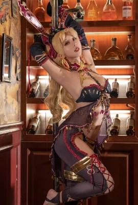 Naitao Cosplay Gun Rin gadis kelinci penggemar