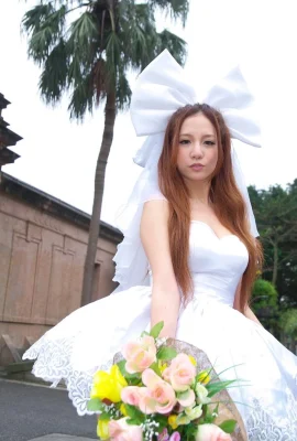 Selfie seksi kekasih Lin Caiti (lokal) dalam gaun pengantin!! (32 Foto)