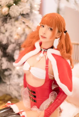 Kagurazaka Mafuyu Cosplay Ratu Natal 圣诞
