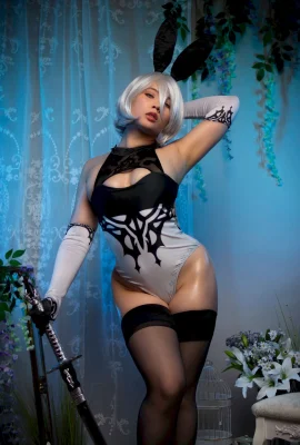 Virtual Geisha Cosplay 2B YoRHa Tipe 2 B Kelinci