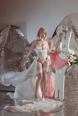 Gaun Pengantin Mashu Cosplay Erzuo Nisa