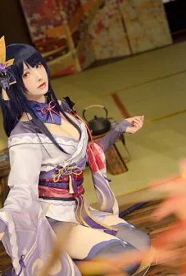 Genshin Raiden General cos Ayaka debut dengan kecantikan memukau cn Thousand Cats Bohe (8 foto)