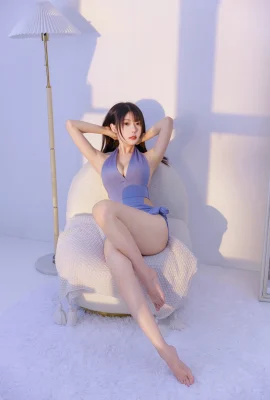 Bokong Putih “Baju Renang Biru” Vanilla Meow Lulu Tersaji Lengkap (30 Foto)