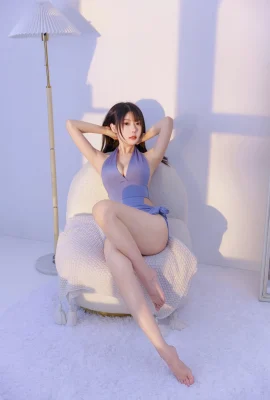 Baju renang biru Cosplay Vanilla Meow Lulu