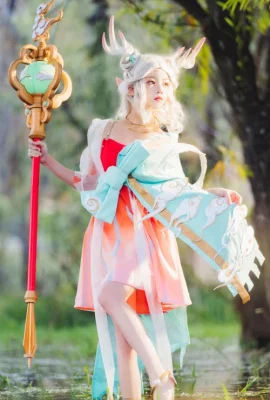 Cosplay 桜桃面红polka dotPolka Dot Merah