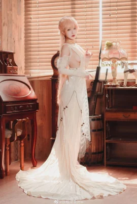 Gaun pengantin Girls Frontline OTS14 skin cos God’s Will Beauty cn Teppanyaki Ghost Dance w (18 foto)
